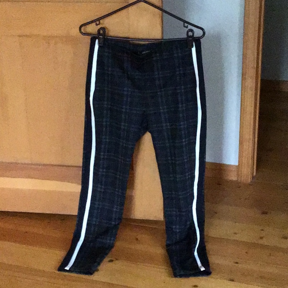 Zara Trufalac Plaid Tuxedo Stripe Leggings